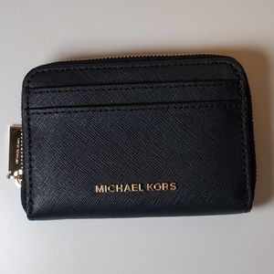 Michael Kors Black Card Holder/Small Wallet